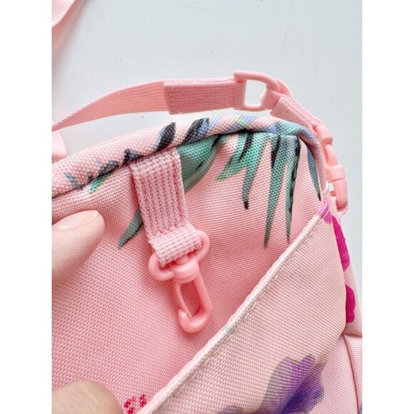 HERSCHEL Cruz Pink Pineapple Tropical Floral 0.5L Crossbody Bag - Picture 6 of 12